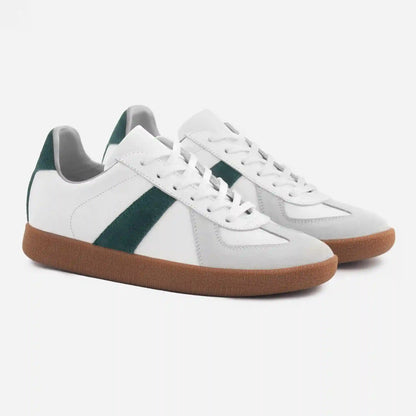 Morgen Trainers - Leather/Suede - Gum Sole - Women's