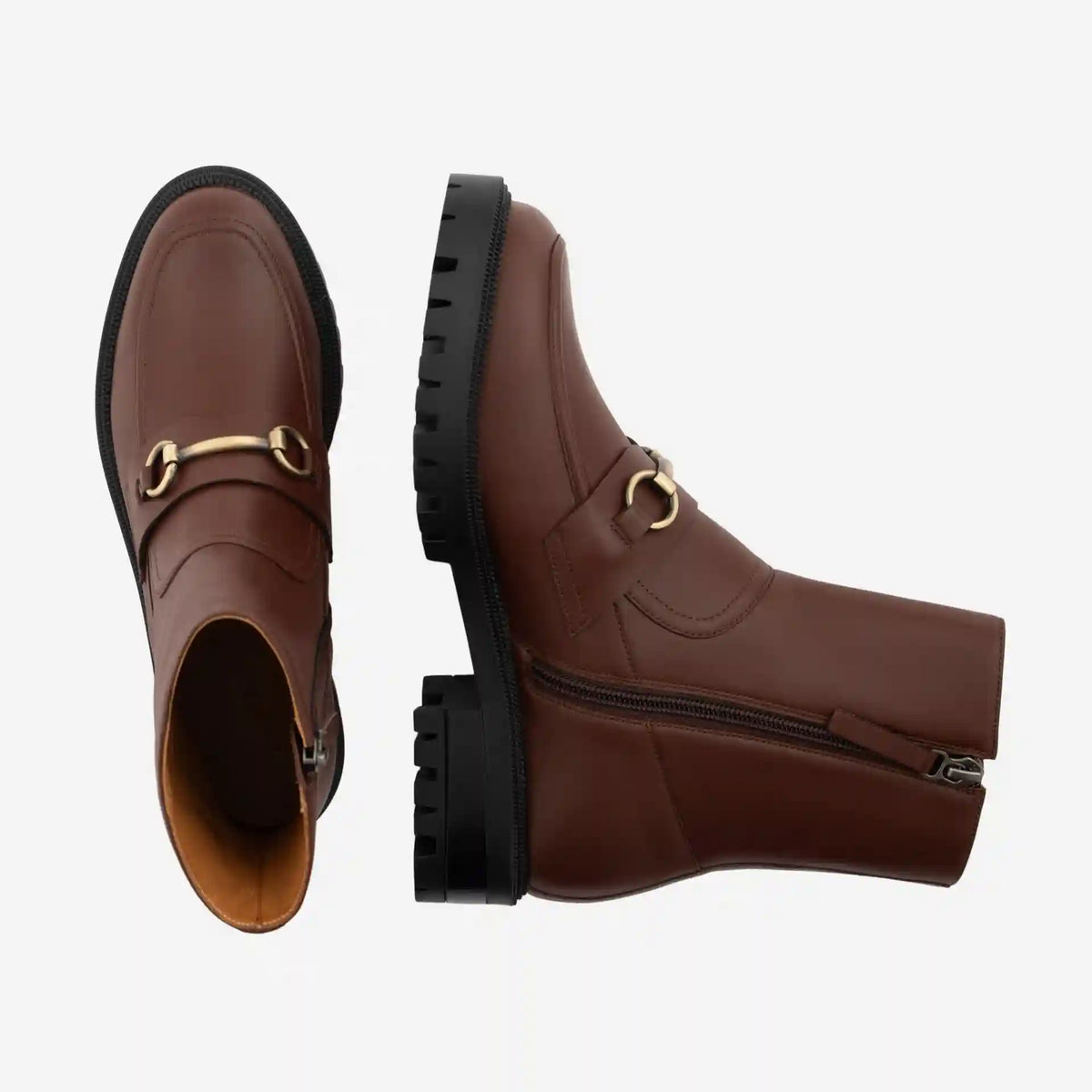 Blaise Horsebit Boots - Full Grain Leather - Women's