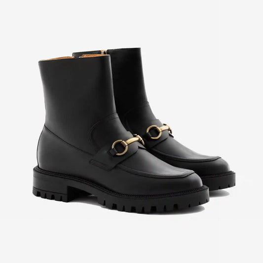 Blaise Horsebit Boots - Full Grain Leather - Women's