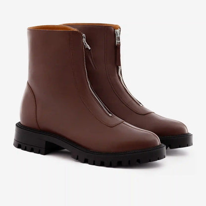 Jenna Zip Up Boots - Women’s  Full-Grain Leather