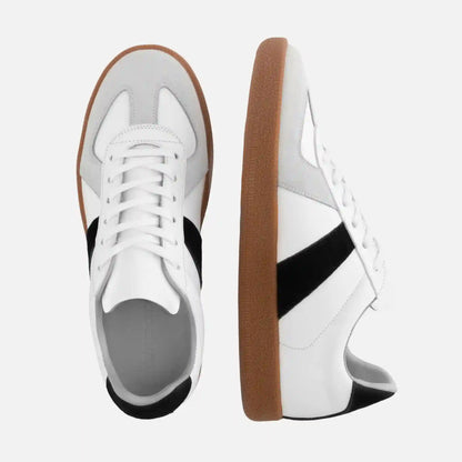 Morgen Trainers - Leather/Suede - Gum Sole - Women's