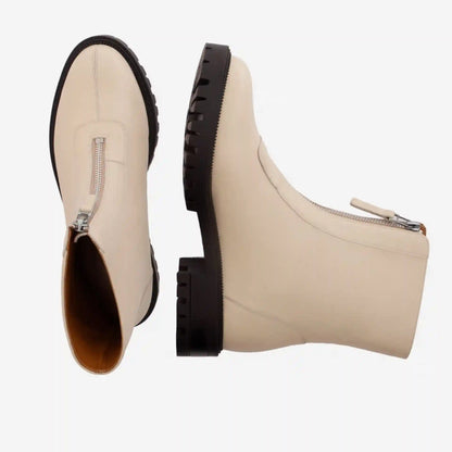 Jenna Zip Up Boots - Women’s  Full-Grain Leather