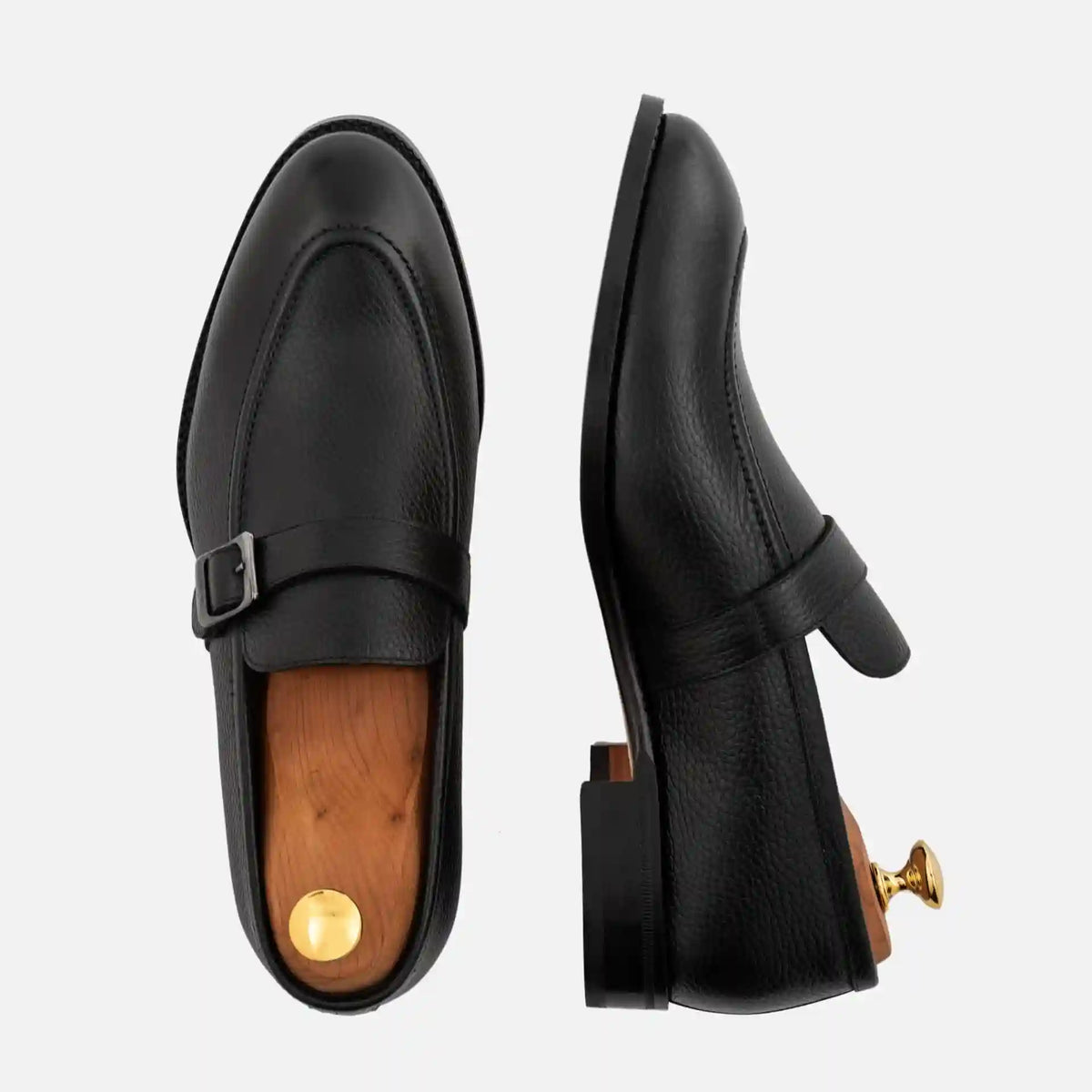 Archie Belted Loafer - Men’s  Pebbled Leather