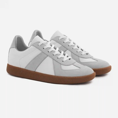 Morgen Trainers - Leather/Suede - Gum Sole - Women's