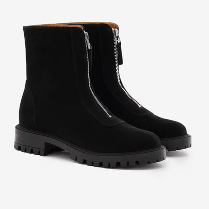 Jenna Zip Up Boots - Women’s  Water-Repellent Suede