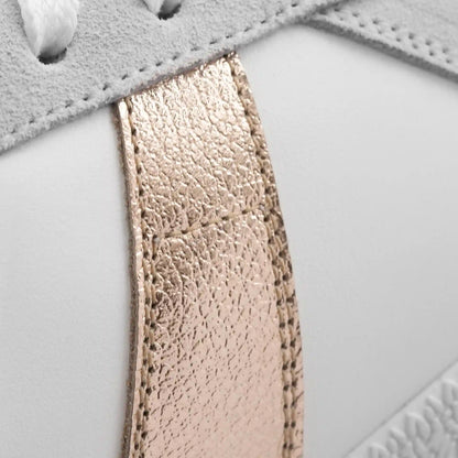 Morgen Trainers - Metallic Leather & Suede - Women's