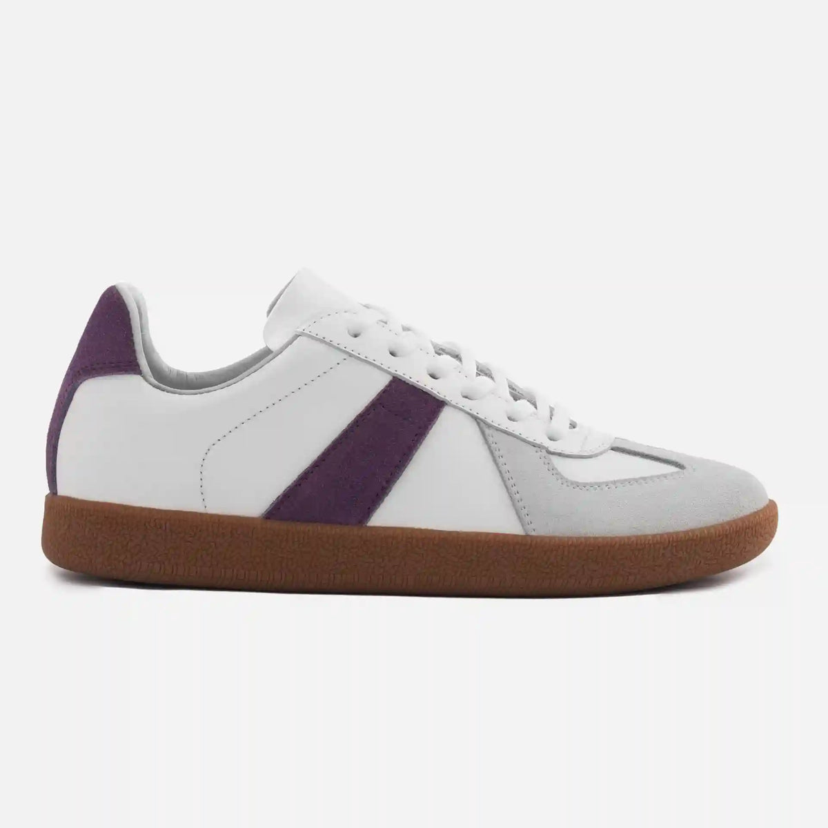 Morgen Trainers - Leather/Suede - Gum Sole - Women's