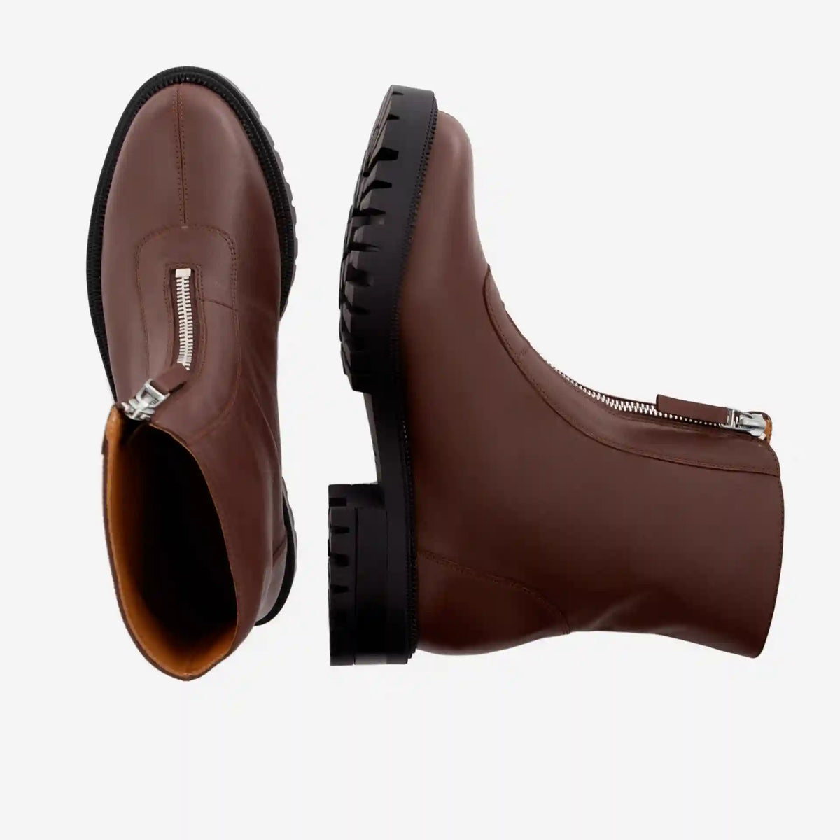 Jenna Zip Up Boots - Women’s  Full-Grain Leather