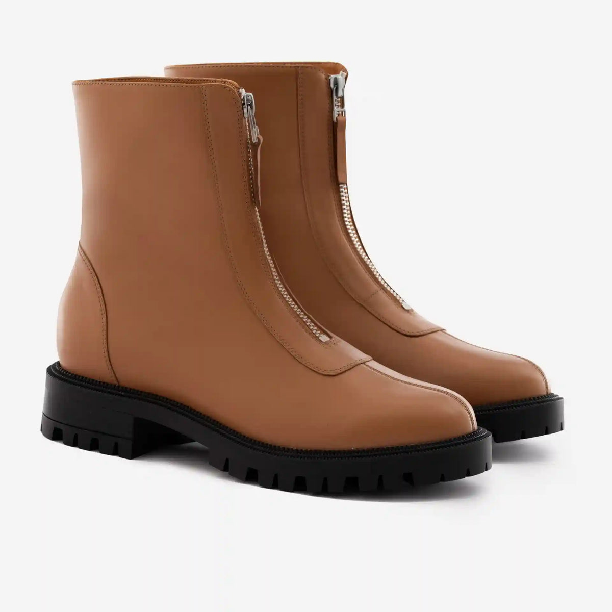 Jenna Zip Up Boots - Women’s  Full-Grain Leather