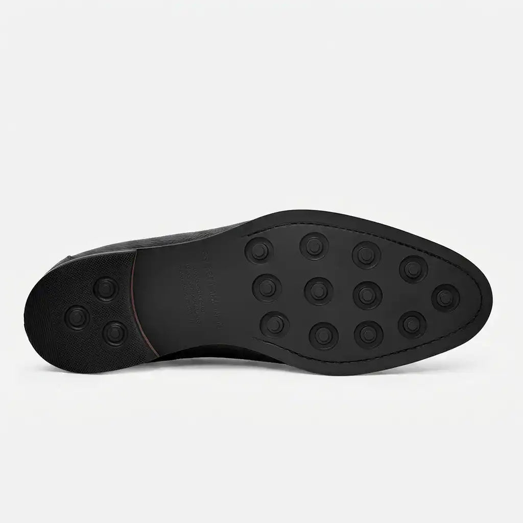 Archie Belted Loafer - Men’s  Pebbled Leather