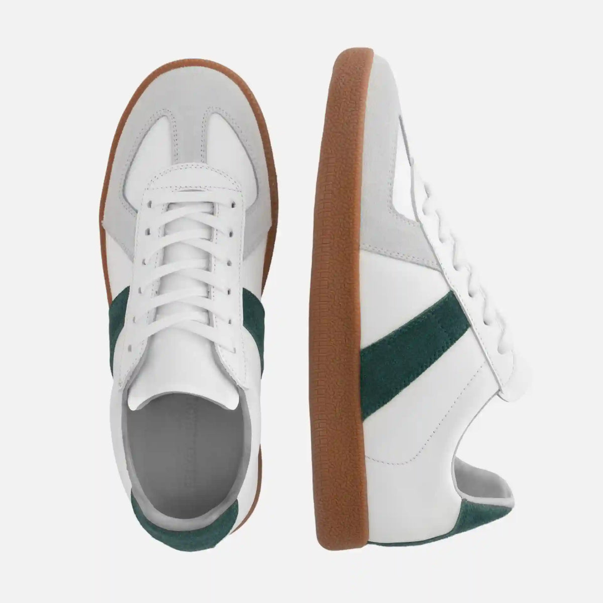 Morgen Trainers - Leather/Suede - Gum Sole - Women's