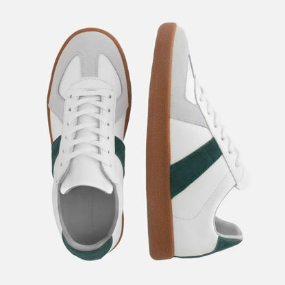 Morgen Trainers - Leather/Suede - Gum Sole - Women's