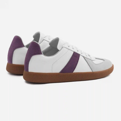 Morgen Trainers - Leather/Suede - Gum Sole - Women's