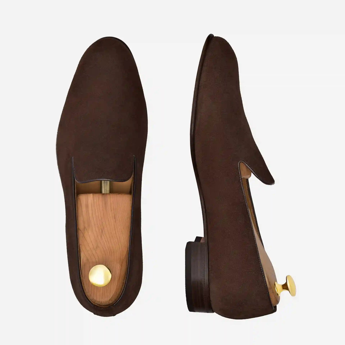 Langford Wholecut Loafers - Suede - Men's