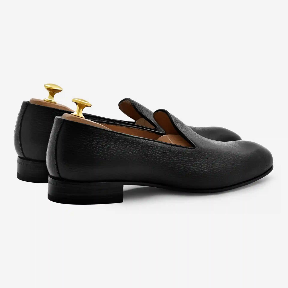 Langford Wholecut Loafers - Pebbled - Men's
