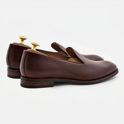 Langford Wholecut Loafers - Pebbled - Men's