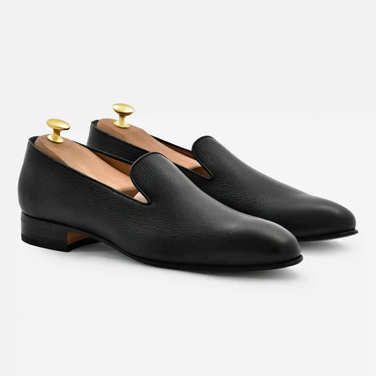 Langford Wholecut Loafers - Pebbled - Men's