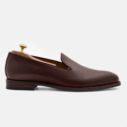Langford Wholecut Loafers - Pebbled - Men's