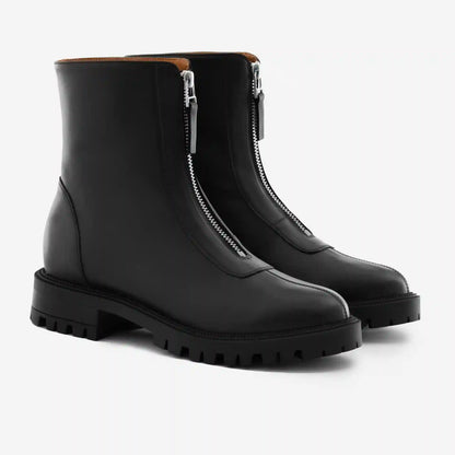 Jenna Zip Up Boots - Women’s  Full-Grain Leather