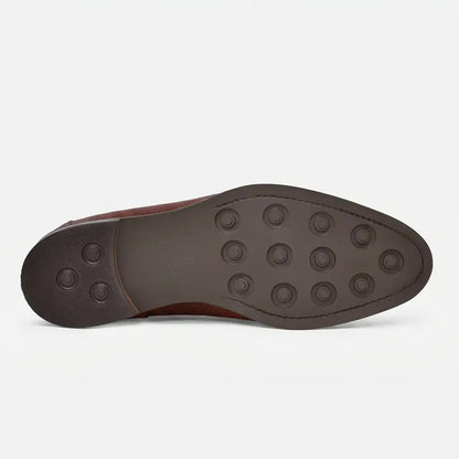 Vincent Belgian Loafers - Pebbled Leather - Men's