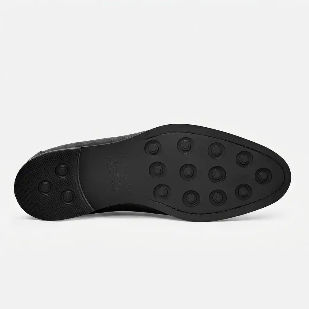Langford Wholecut Loafers - Pebbled - Men's