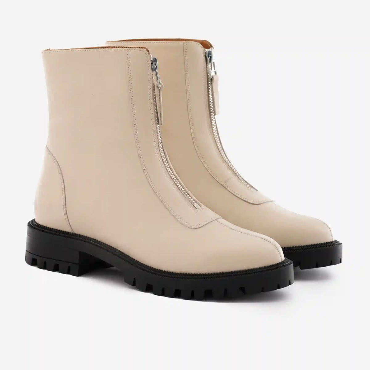 Jenna Zip Up Boots - Women’s  Full-Grain Leather