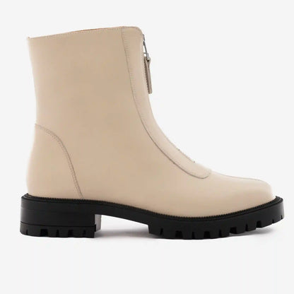 Jenna Zip Up Boots - Women’s  Full-Grain Leather