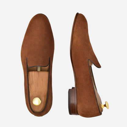 Langford Wholecut Loafers - Suede - Men's