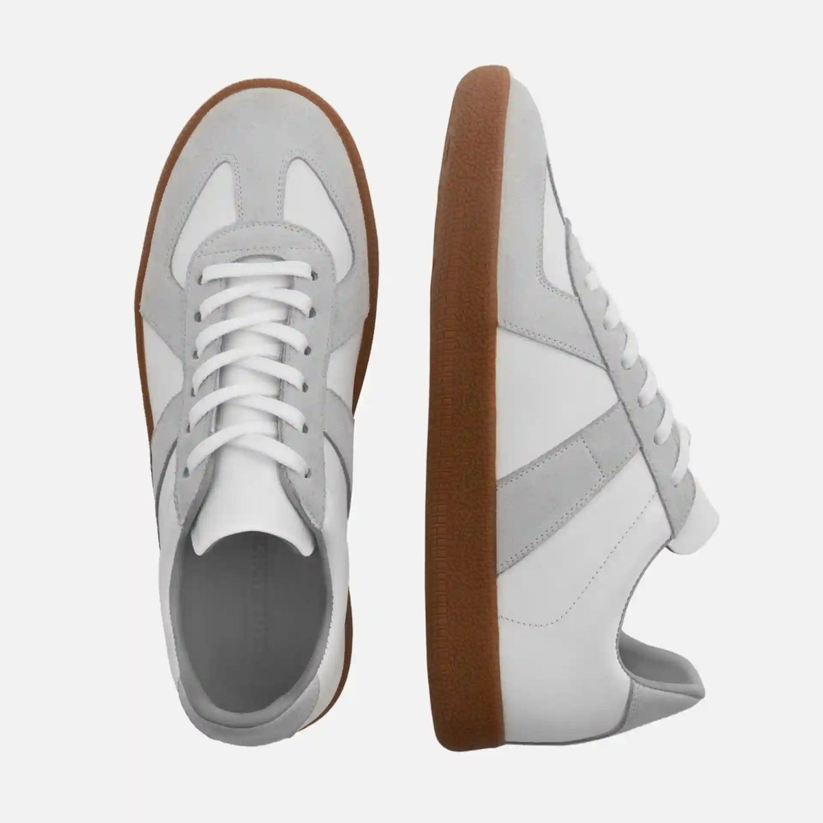 Morgen Trainers - Leather/Suede - Gum Sole - Women's