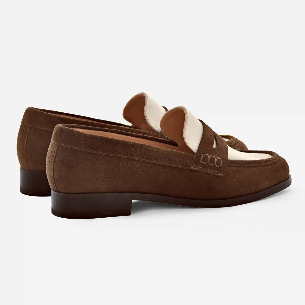 Camille Penny Loafers - Water Repellent Suede - Women's