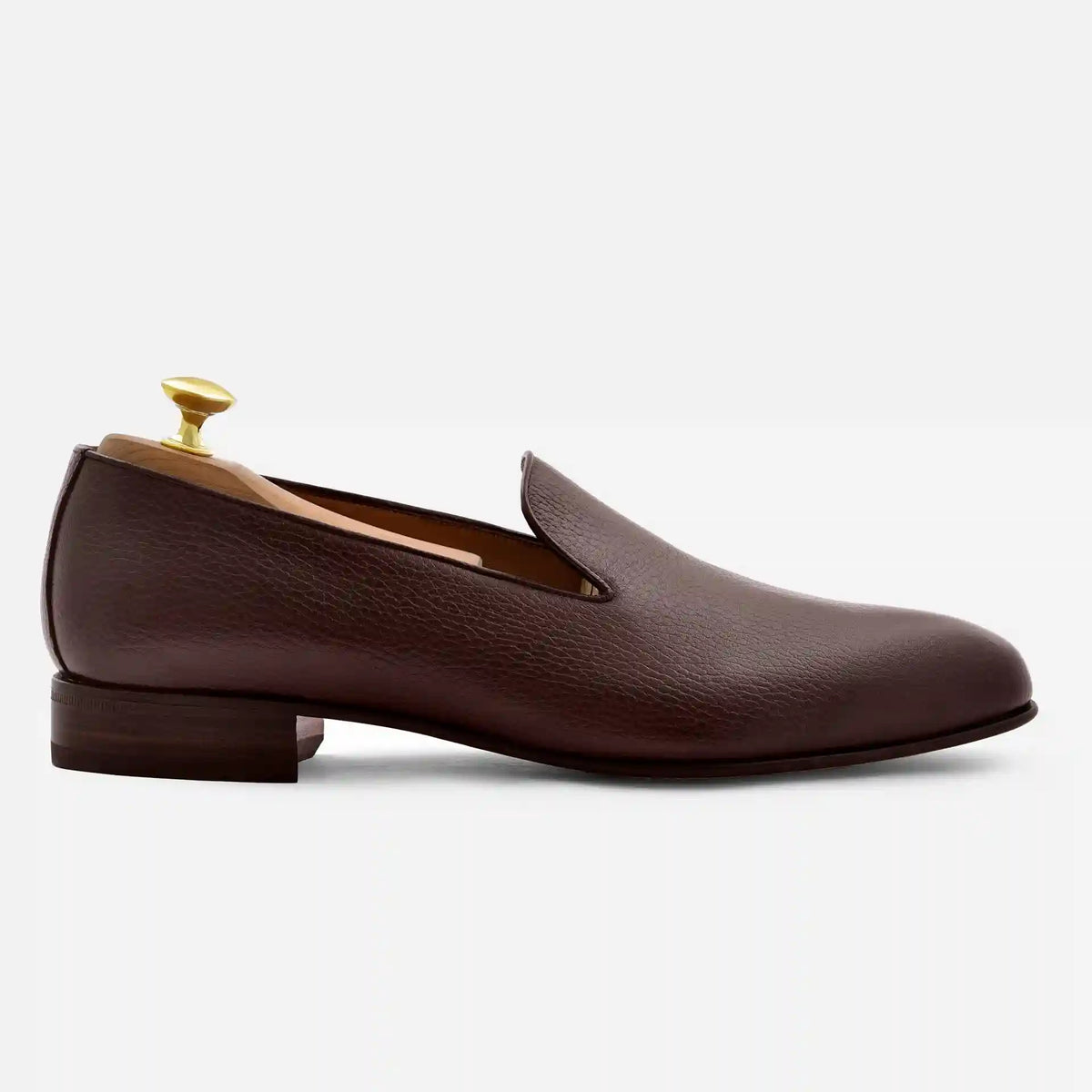 Langford Wholecut Loafers - Pebbled - Men's