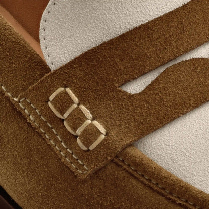 Camille Penny Loafers - Water Repellent Suede - Women's