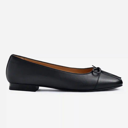 Mona Cap Toe Flats - Full Grain Leather - Women's