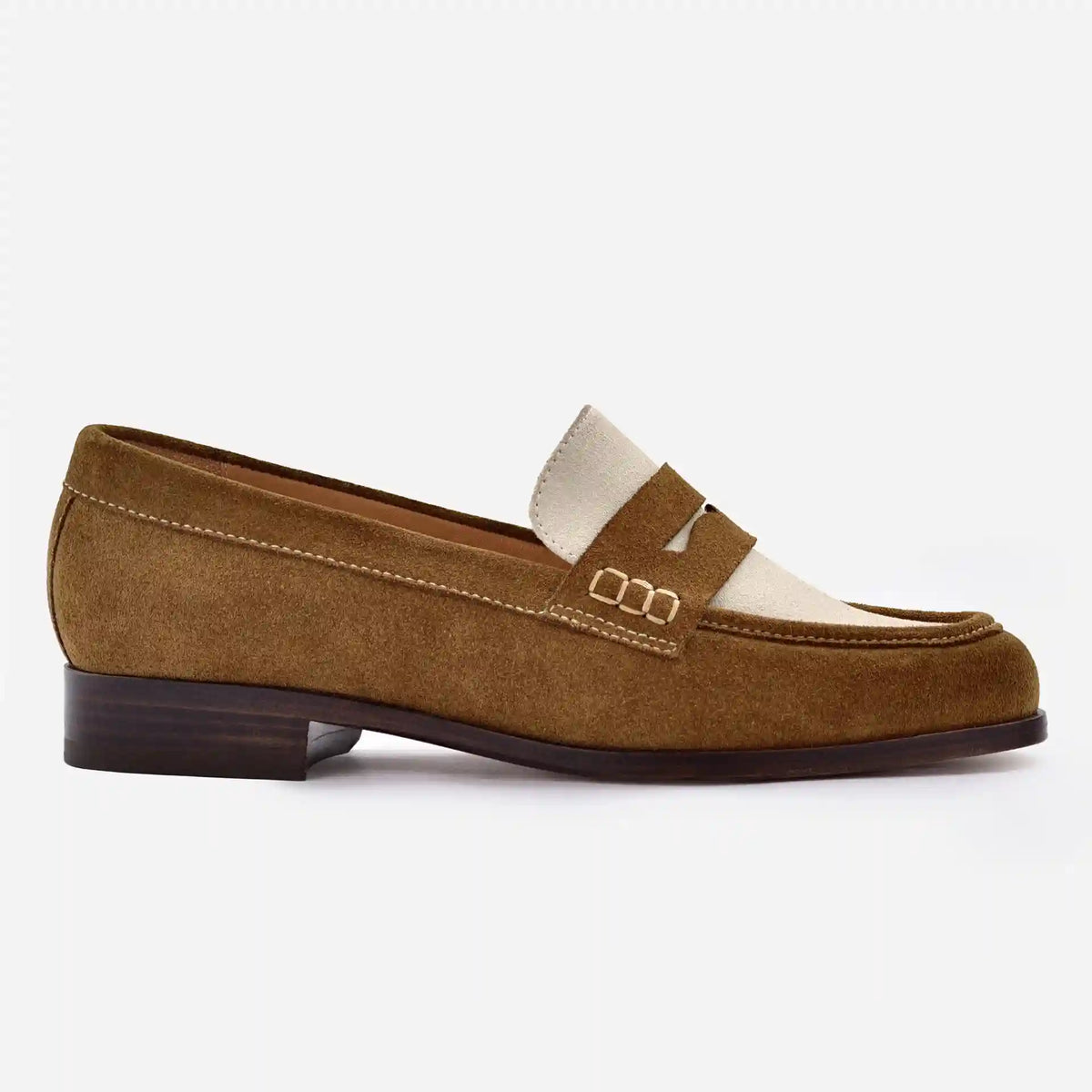 Camille Penny Loafers - Water Repellent Suede - Women's