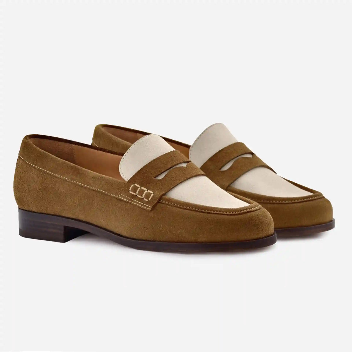 Camille Penny Loafers - Water Repellent Suede - Women's