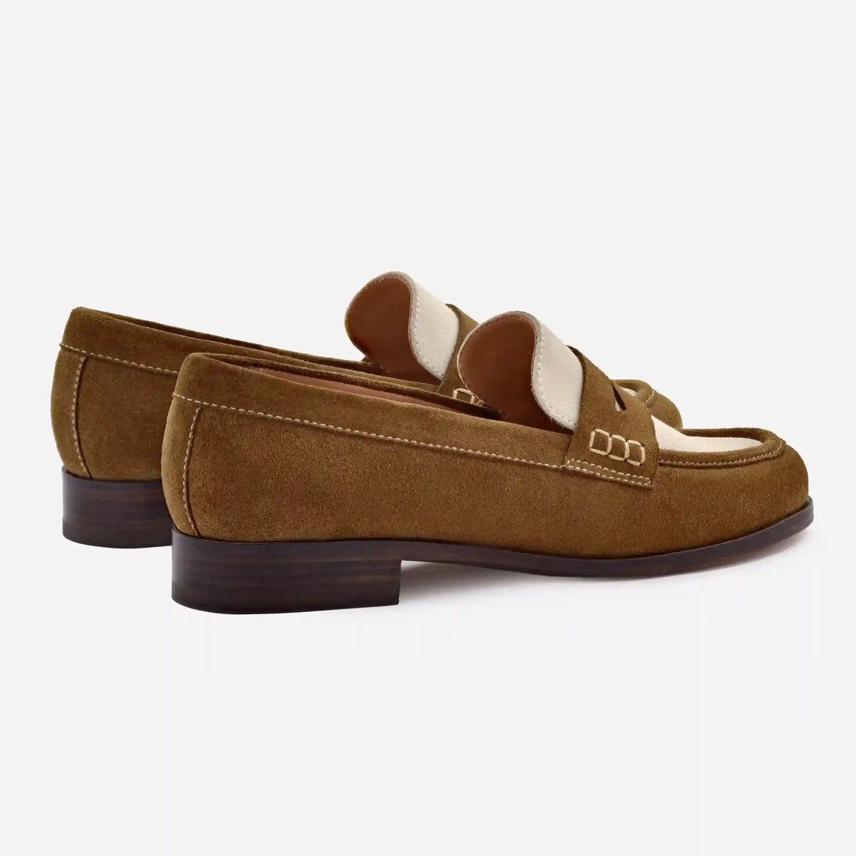 Camille Penny Loafers - Water Repellent Suede - Women's