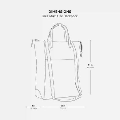 Inez Multi Use Backpack - Women’s Pebbled Leather