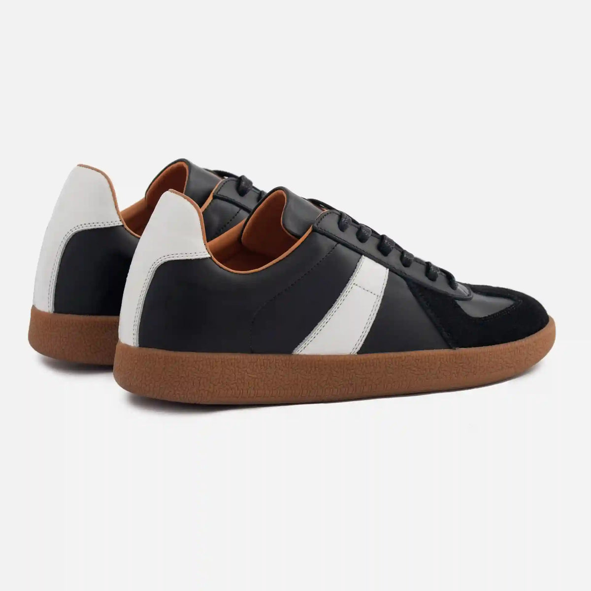 Morgen Trainers - Leather/Suede - Gum Sole - Women's