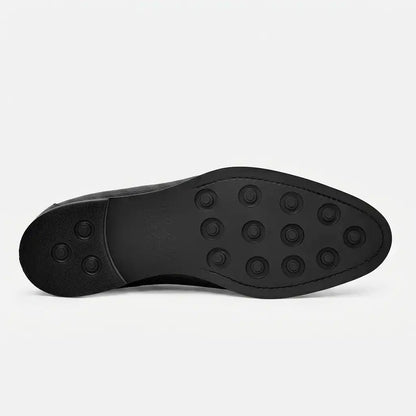 Vincent Belgian Loafers - Pebbled Leather - Men's